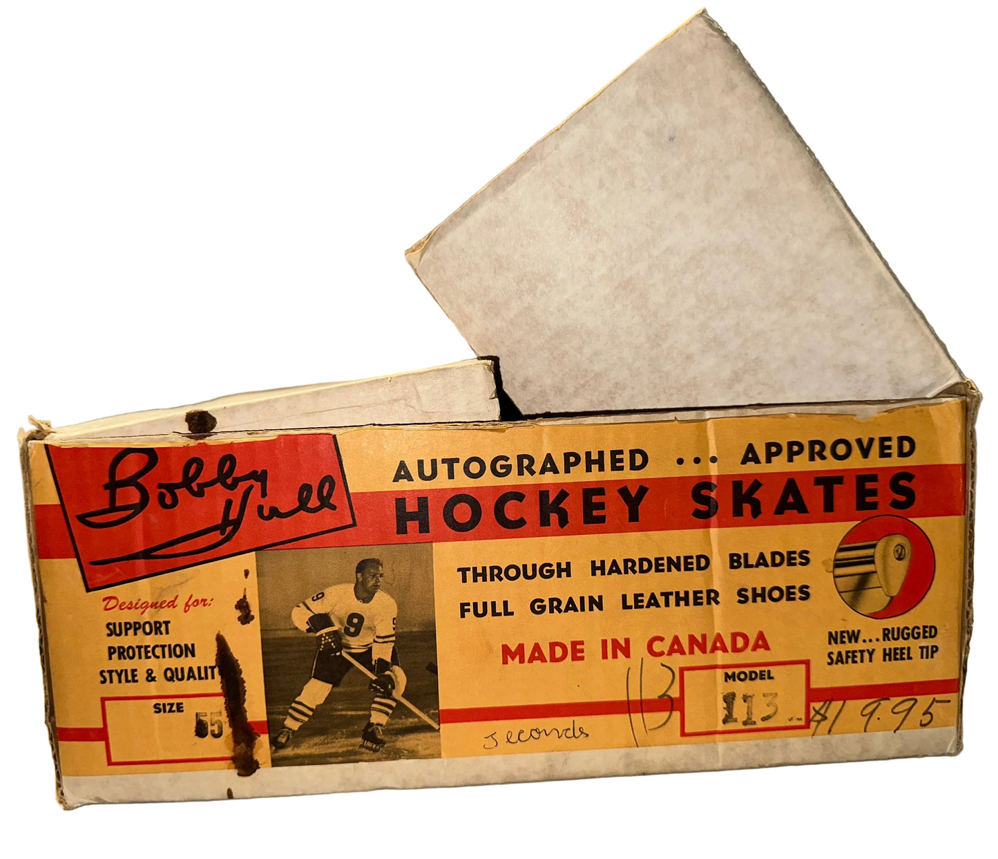 Bobby Hull Autographed Approved Vintage Hockey Skates Extremely Rare