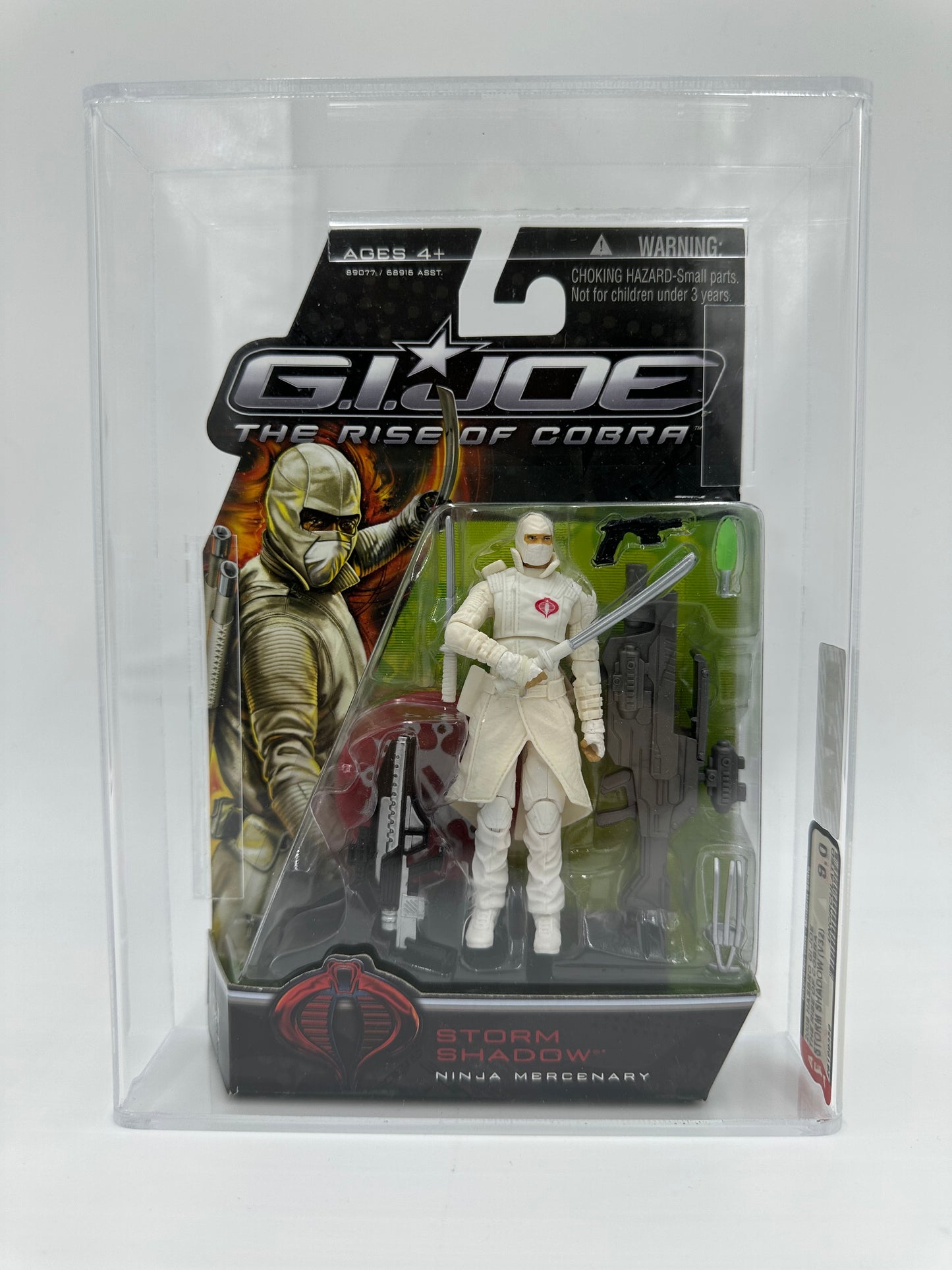 2009 Hasbro G.I. Joe The Rise of Cobra Storm Shadow MOC Graded Action Figure AFA 9.0