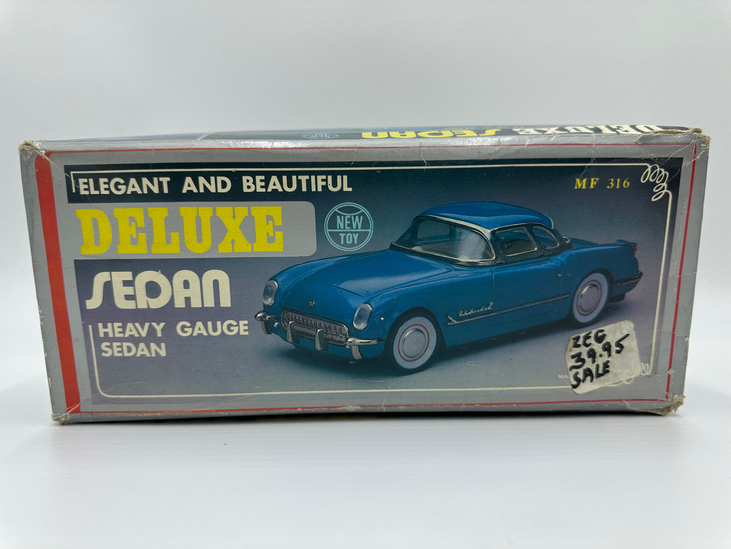 1980 New Toy Deluxe Red Sedan Model Car 1:18 Scale