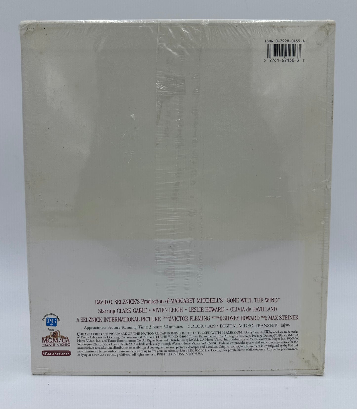 1992 MGM/UA Gone With The Wind Vintage VHS Hi-Fi Boxed Set Sealed Extremely Rare!