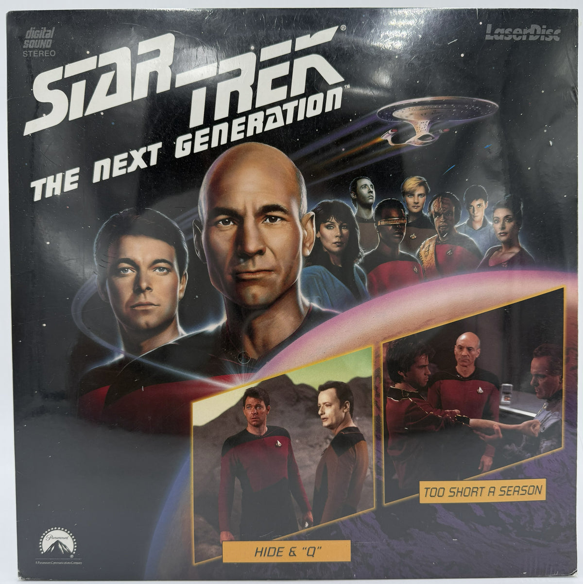 Star Trek: The Next Generation (1992) - Hide &amp; "Q" / Too Short a Season LaserDisc - Paramount - SEALED