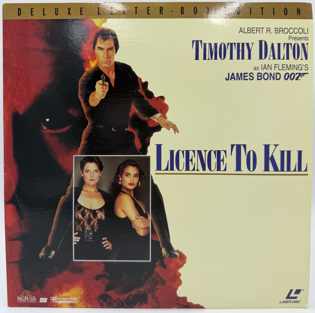 Licence to Kill (1989) LaserDisc - Timothy Dalton James Bond 007 - Deluxe Letter-Box Edition - MGM/UA - EX
