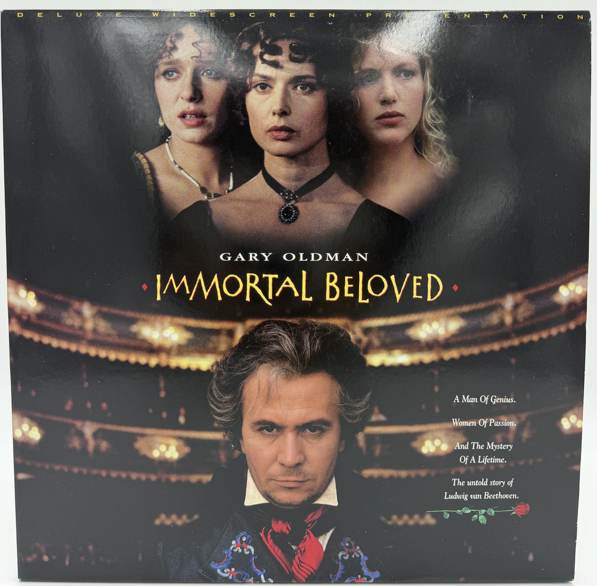 Immortal Beloved (1994) LaserDisc - Deluxe Widescreen Presentation - Gary Oldman - Columbia TriStar - EX