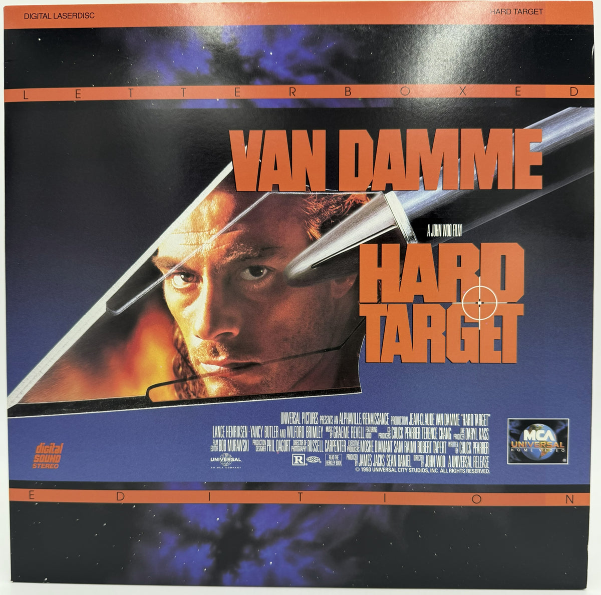 Hard Target (1993) LaserDisc - Jean-Claude Van Damme - Letterboxed Edition - MCA Universal - EX