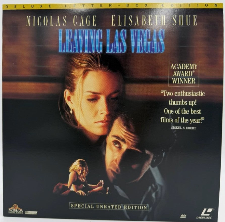 Leaving Las Vegas (1995) LaserDisc LD - Nicolas Cage, Elisabeth Shue - Special Unrated Edition - MGM/UA - EX