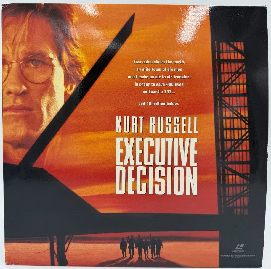 Executive Decision (1996) LaserDisc - Kurt Russell, Steven Seagal - Widescreen Edition - Warner Home Video - VG