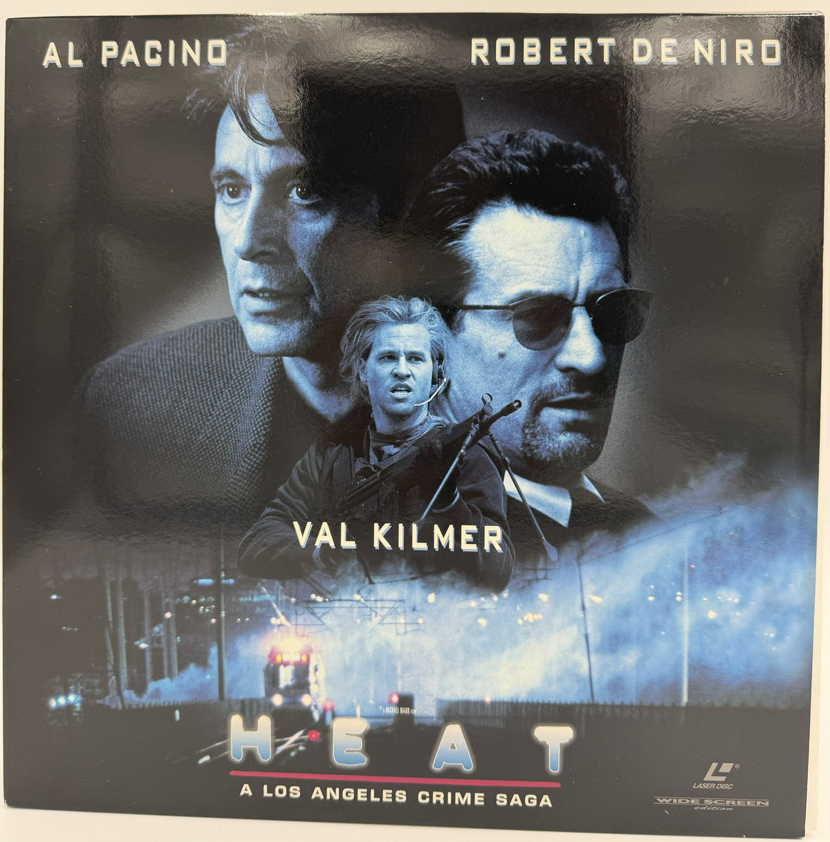 Heat (1995) LaserDisc - Al Pacino, Robert De Niro, Val Kilmer - Widescreen Edition - Warner Home Video - EX