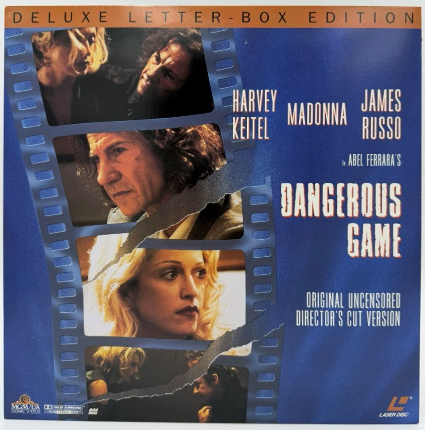 Dangerous Game (1993) LaserDisc - Harvey Keitel, Madonna - Original Uncensored Director's Cut - MGM/UA - EX
