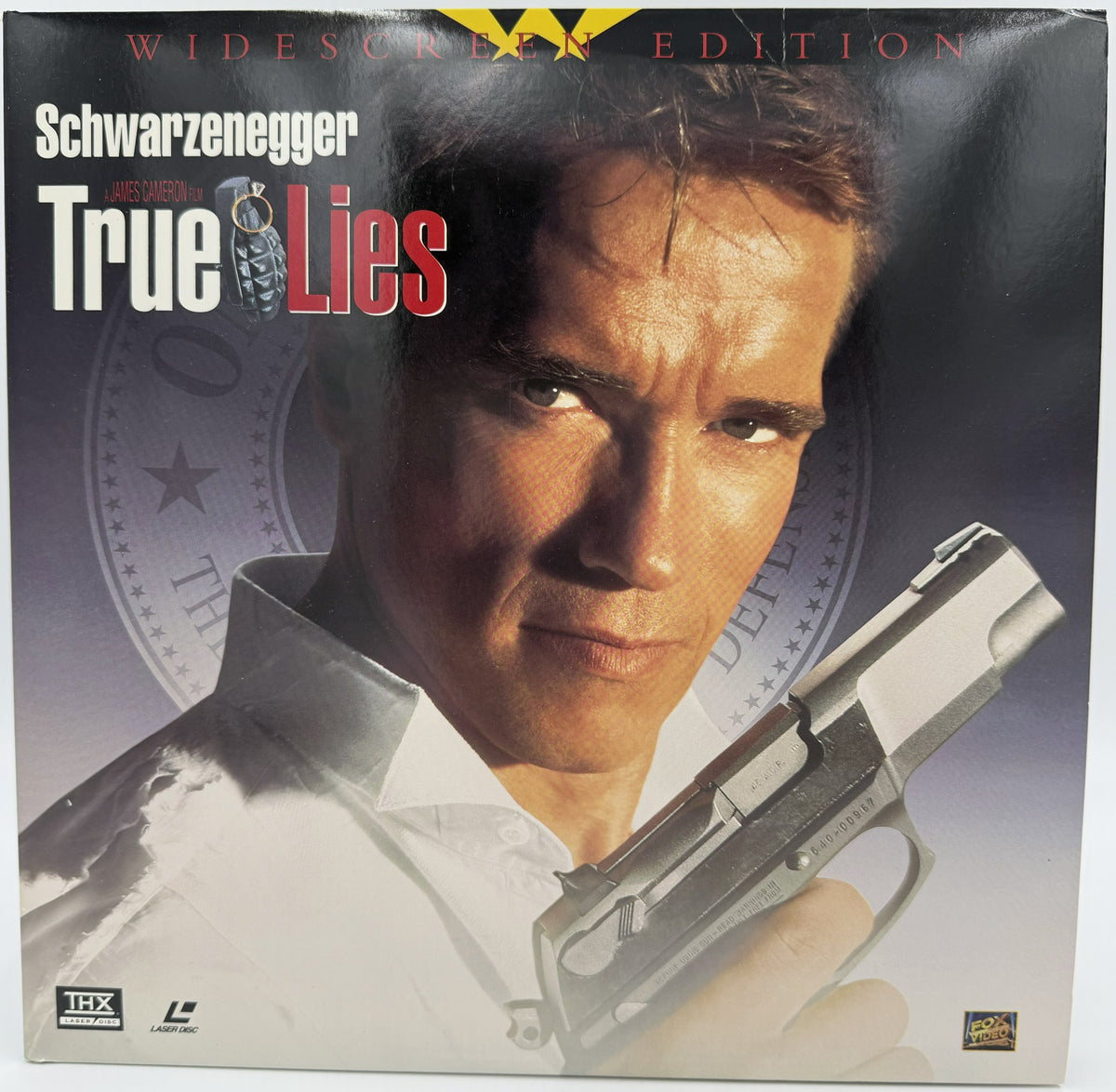 True Lies (1994) LaserDisc - Arnold Schwarzenegger, Jamie Lee Curtis - THX Widescreen Edition - Fox Video - EX
