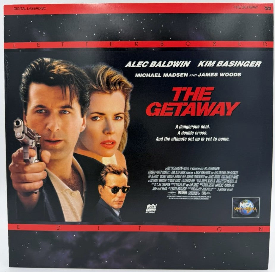 The Getaway (1994) LaserDisc - Alec Baldwin, Kim Basinger - Letterboxed Edition - MCA Universal - EX