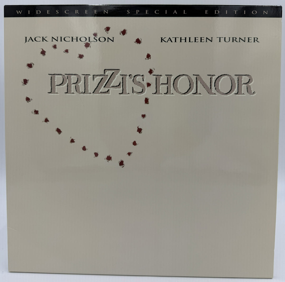 Prizzi's Honor (1985) LaserDisc - Jack Nicholson, Kathleen Turner - Widescreen Special Edition - Image Entertainment - EX
