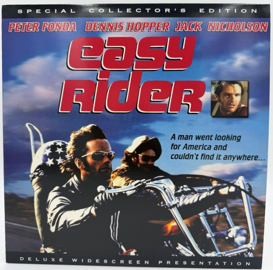 Easy Rider (1969) LaserDisc - Peter Fonda, Dennis Hopper, Jack Nicholson - Special Collector's Edition Widescreen - Columbia TriStar - EX
