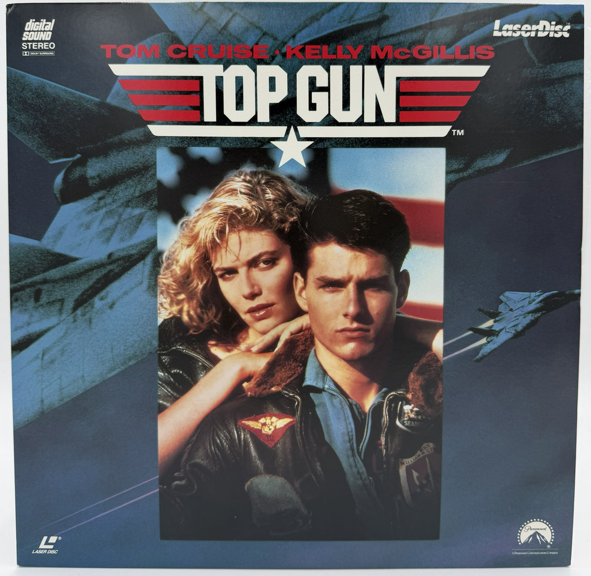 Top Gun (1986) LaserDisc - Tom Cruise, Kelly McGillis - Paramount Pictures - EX