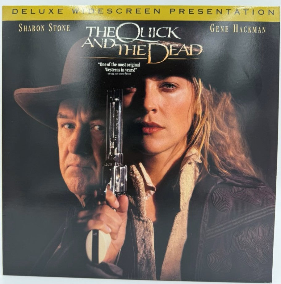 The Quick and the Dead (1995) LaserDisc - Sharon Stone, Gene Hackman, Russell Crowe, Leonardo DiCaprio - Deluxe Widescreen Presentation - Columbia TriStar - EX