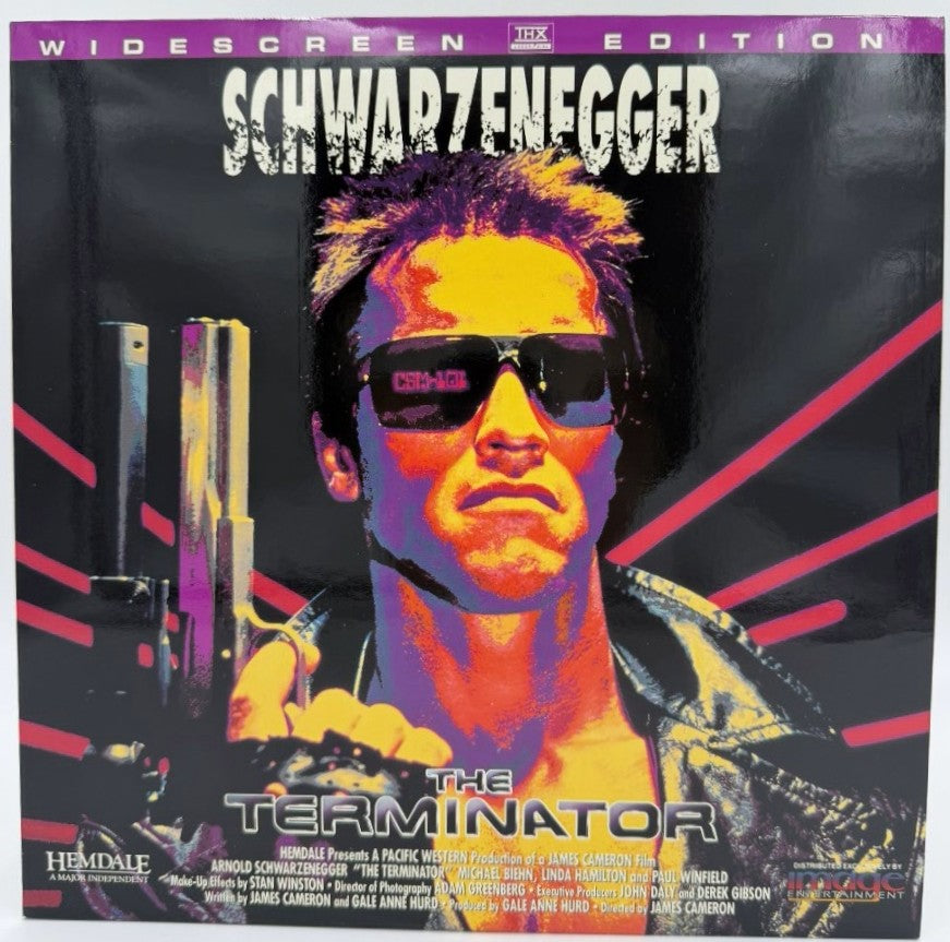The Terminator (1984) LaserDisc - Arnold Schwarzenegger, Linda Hamilton - THX Widescreen Edition - Image Entertainment - EX