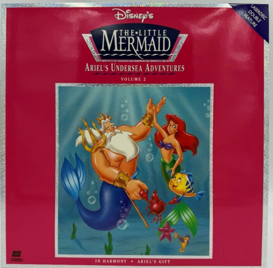 Disney's The Little Mermaid: Ariel's Undersea Adventures Volume 2 (1989) LaserDisc - In Harmony / Ariel's Gift - Walt Disney Home Video - EX