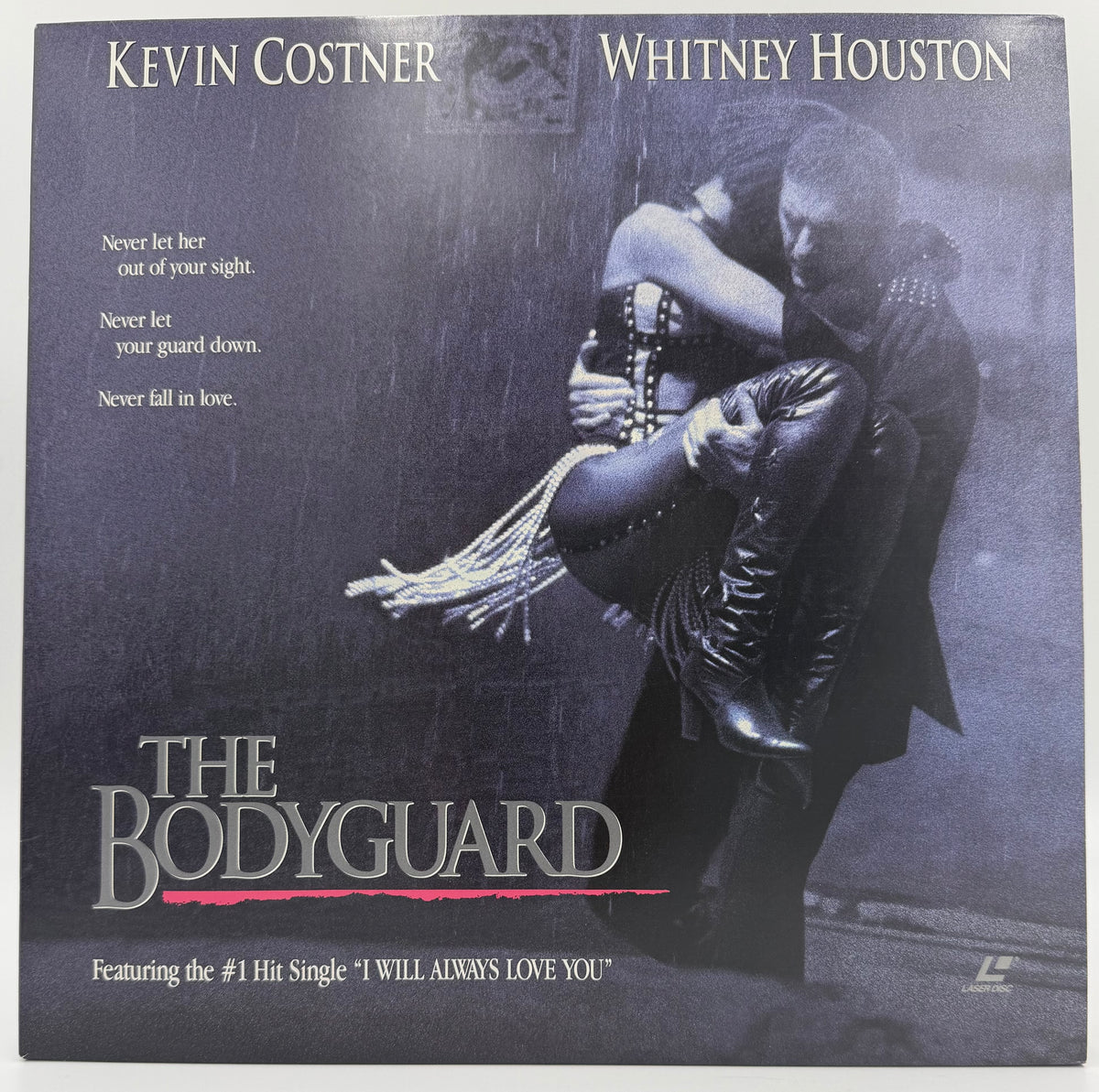 The Bodyguard (1992) LaserDisc - Kevin Costner, Whitney Houston - Widescreen Edition - Warner Home Video - EX