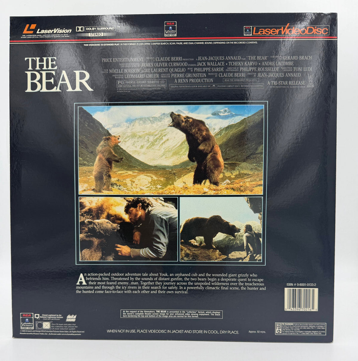 The Bear (1990) LaserDisc - EX