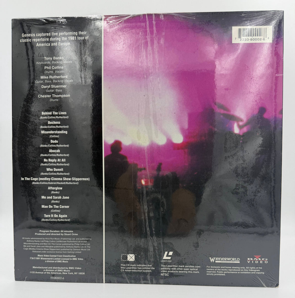 Genesis: Three Sides Live (1991) LaserDisc - EX - Factory Sealed