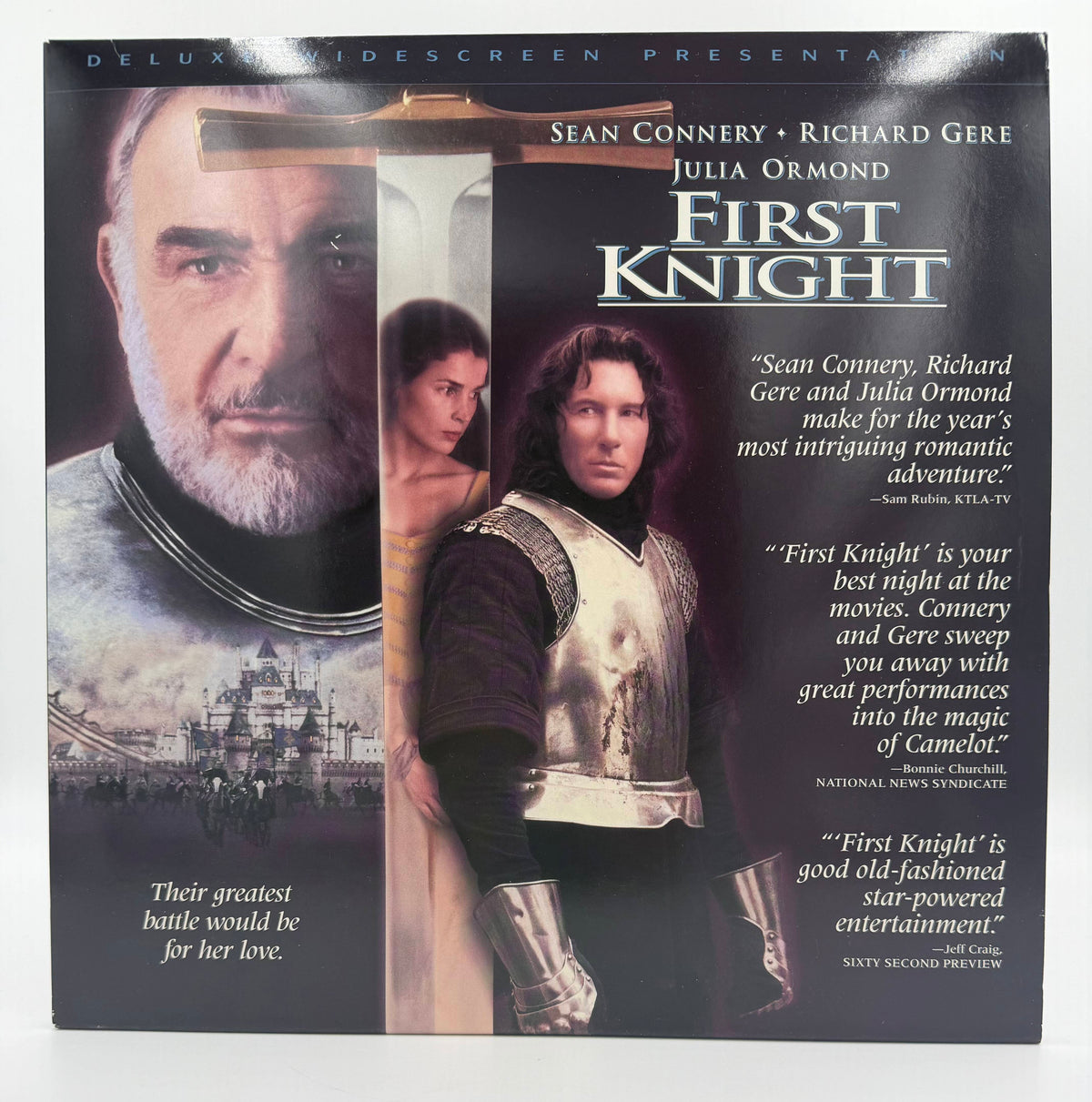 First Knight (1995) Deluxe Widescreen Presentation LaserDisc - EX