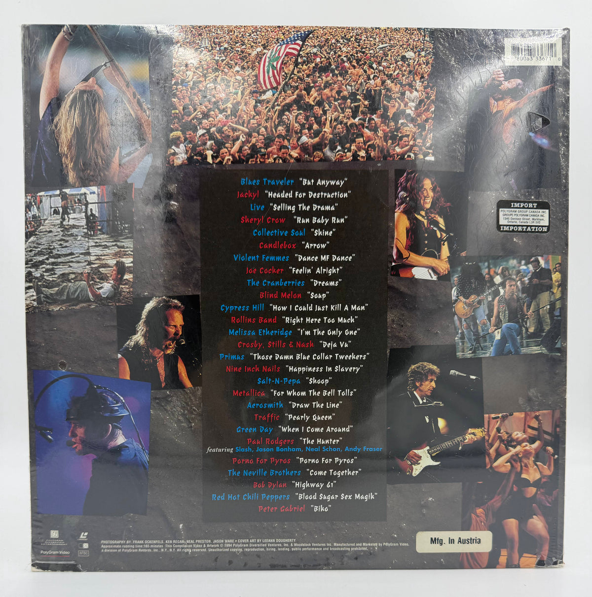 Woodstock '94 (1994) LaserDisc - EX