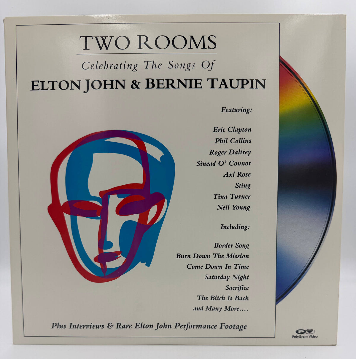 Two Rooms: Celebrating The Songs Of Elton John & Bernie Taupin (1991) LaserDisc - EX