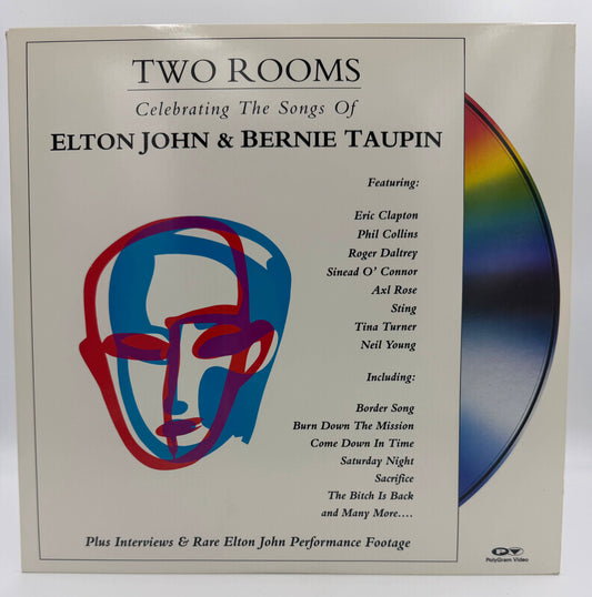 Two Rooms: Celebrating The Songs Of Elton John & Bernie Taupin (1991) LaserDisc - EX