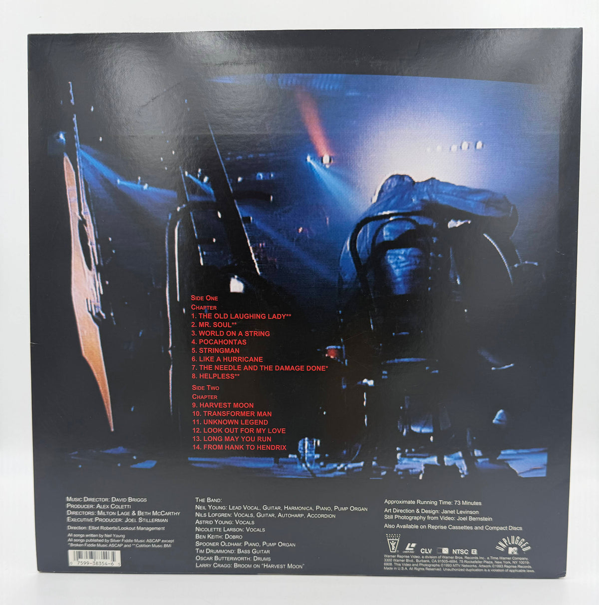 Neil Young - Unplugged (1993) LaserDisc - EX