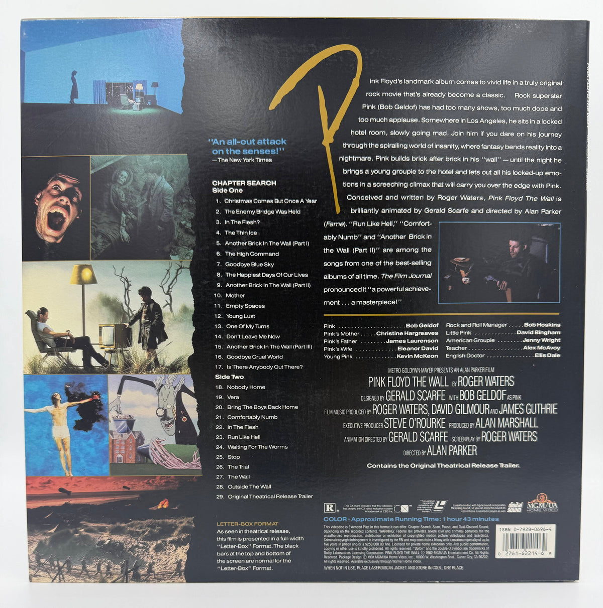 Pink Floyd - The Wall (1982) LaserDisc - EX