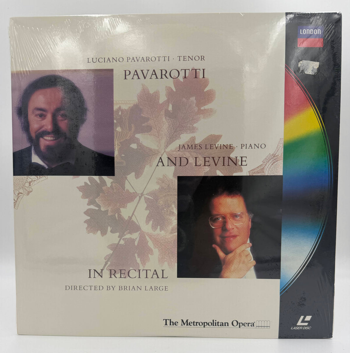 Pavarotti and Levine In Recital - The Metropolitan Opera (1988) LaserDisc - EX - Factory Sealed