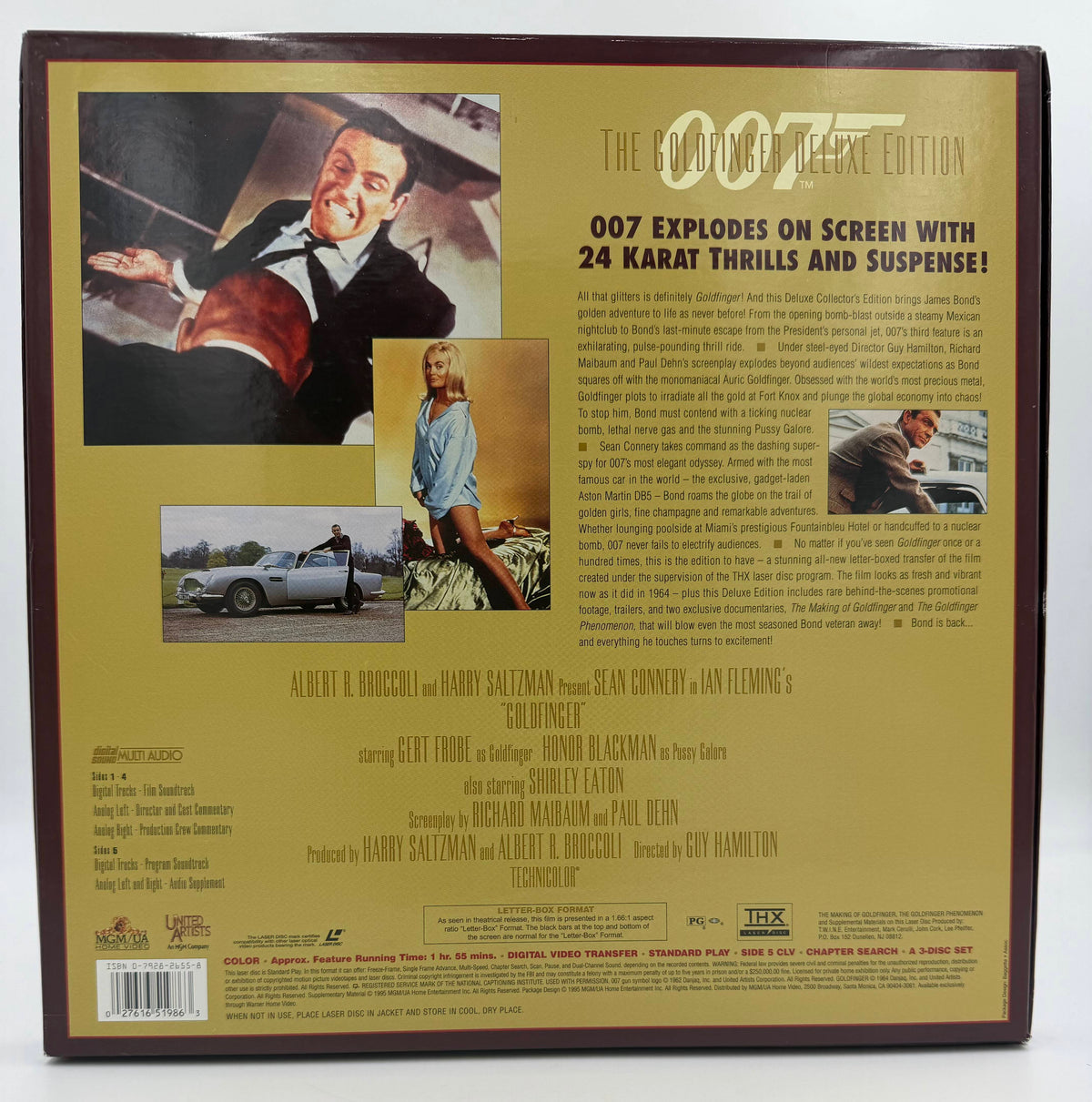 Goldfinger – Deluxe Collector's Edition (1995) LaserDisc Box Set - EX James Bond