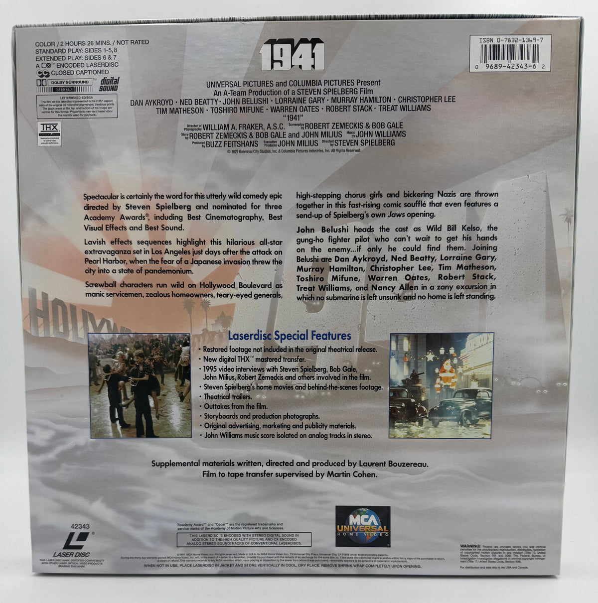 1941 (1995) – Signature Collection / Letterboxed Edition LaserDisc Box Set - EX