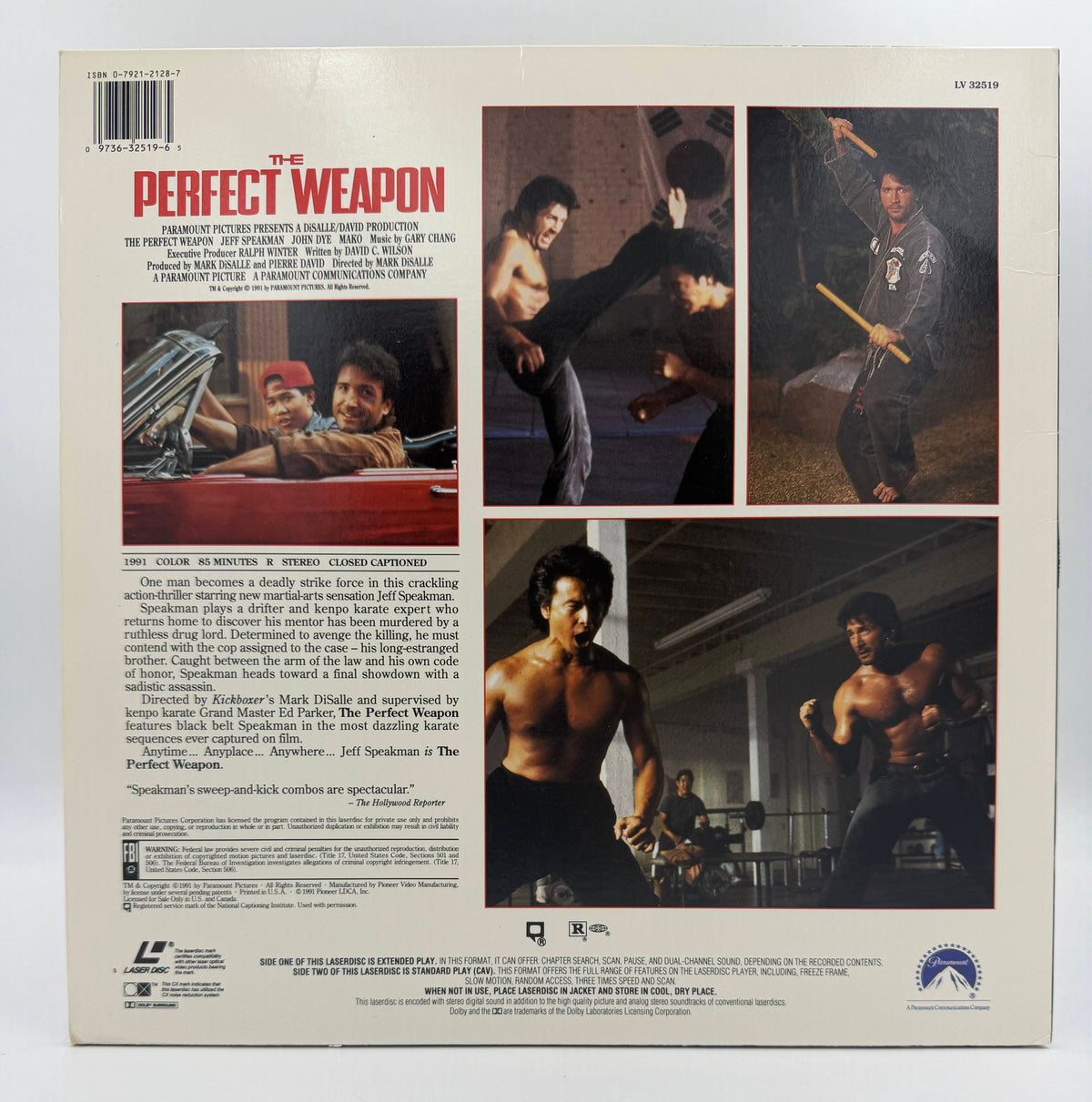 The Perfect Weapon (1991) – LaserDisc - VG+