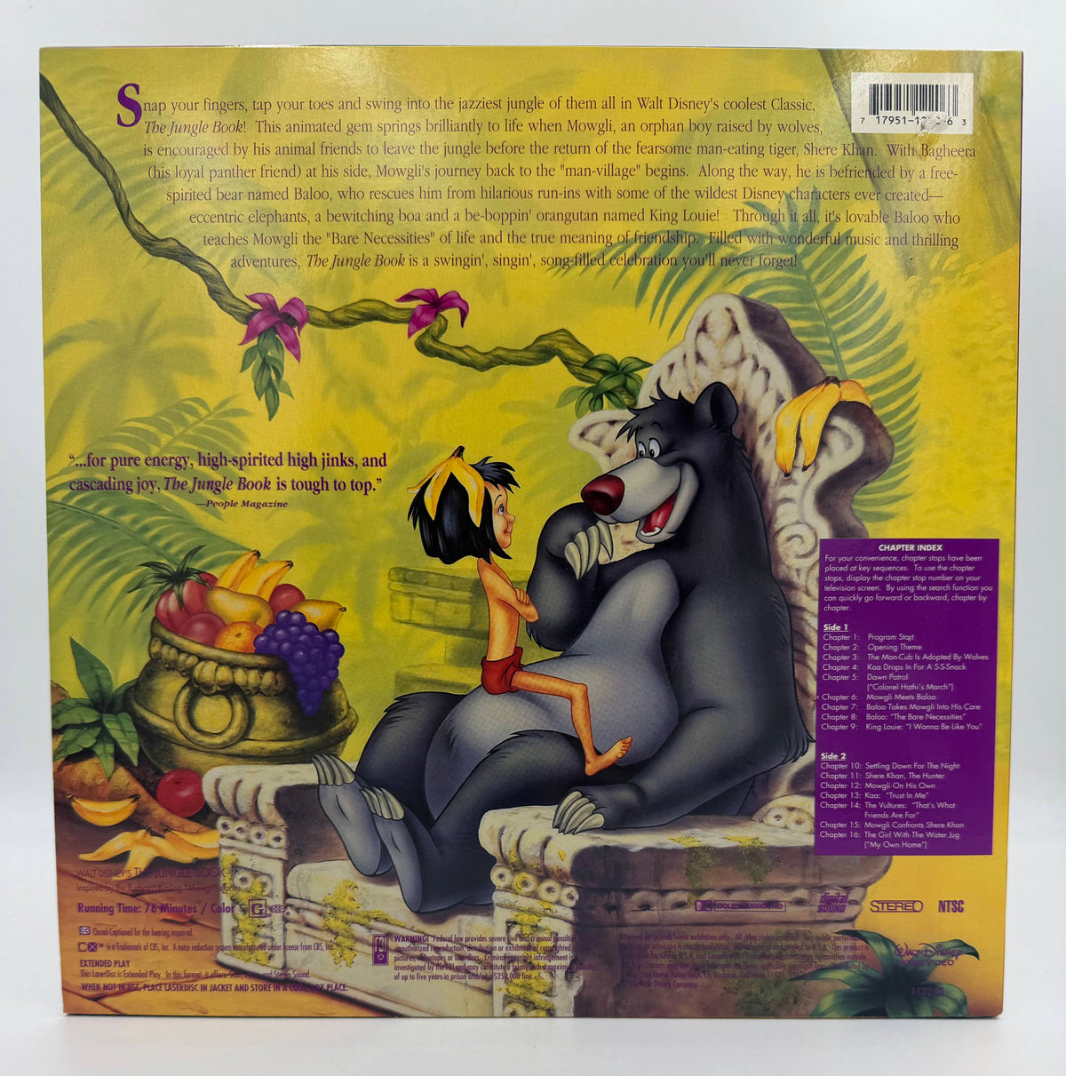 The Jungle Book (1967 / 1992) – Walt Disney's Classic LaserDisc - EX