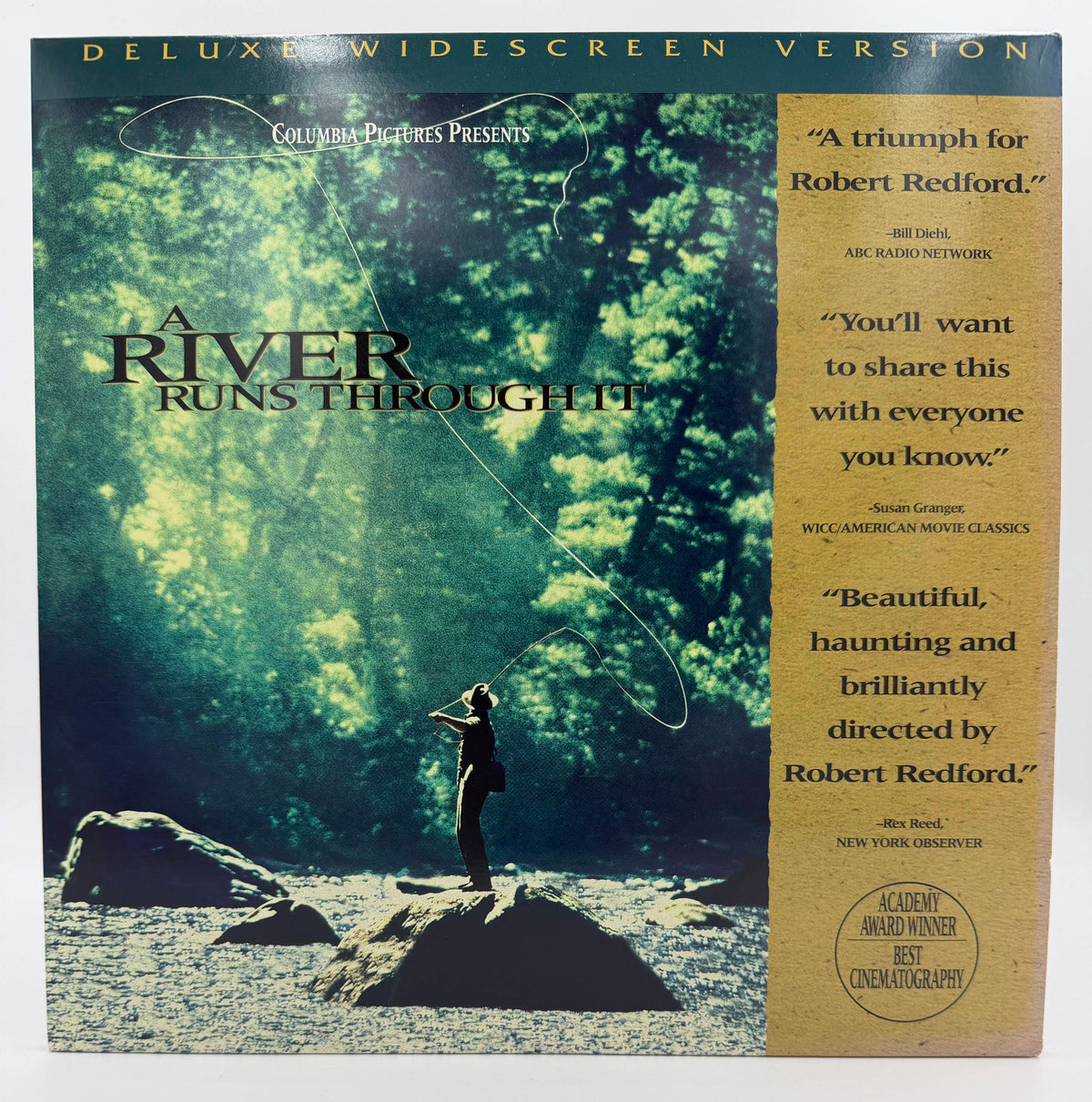 A River Runs Through It (1993) – Deluxe Widescreen Version LaserDisc - EX