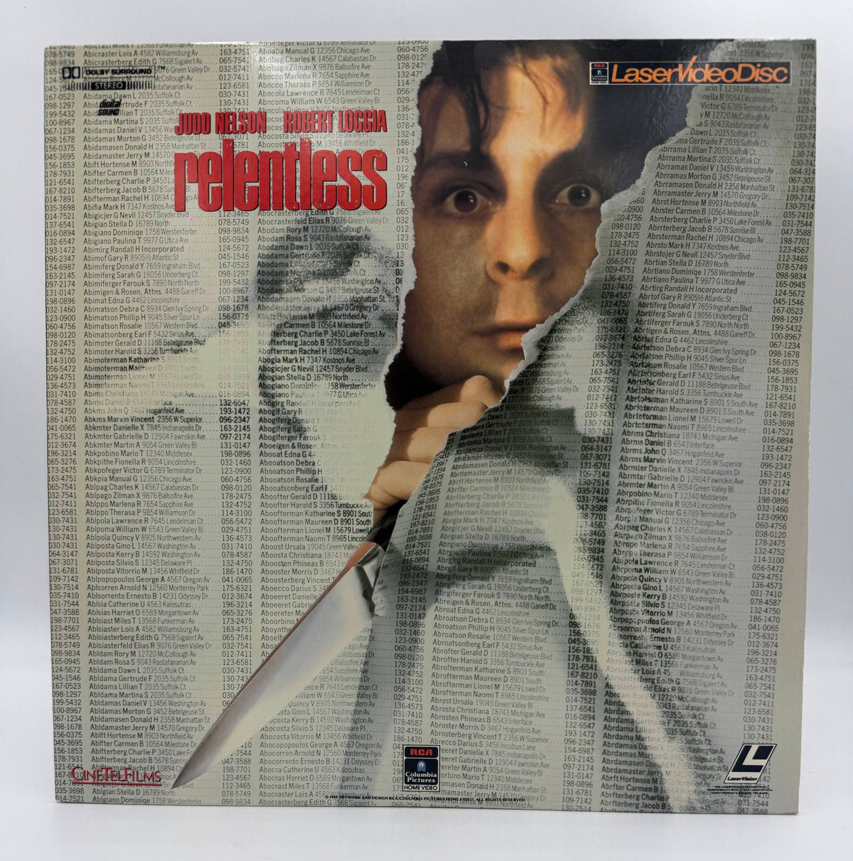 Relentless (1989) – LaserDisc - EX