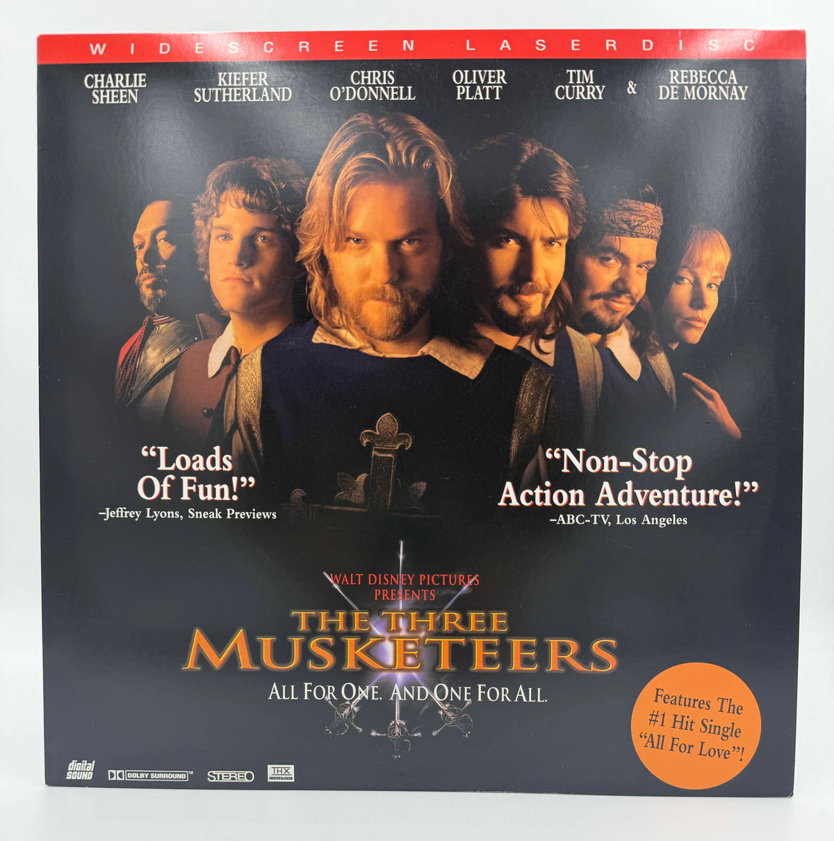 The Three Musketeers (1993) Widescreen – LaserDisc - EX.