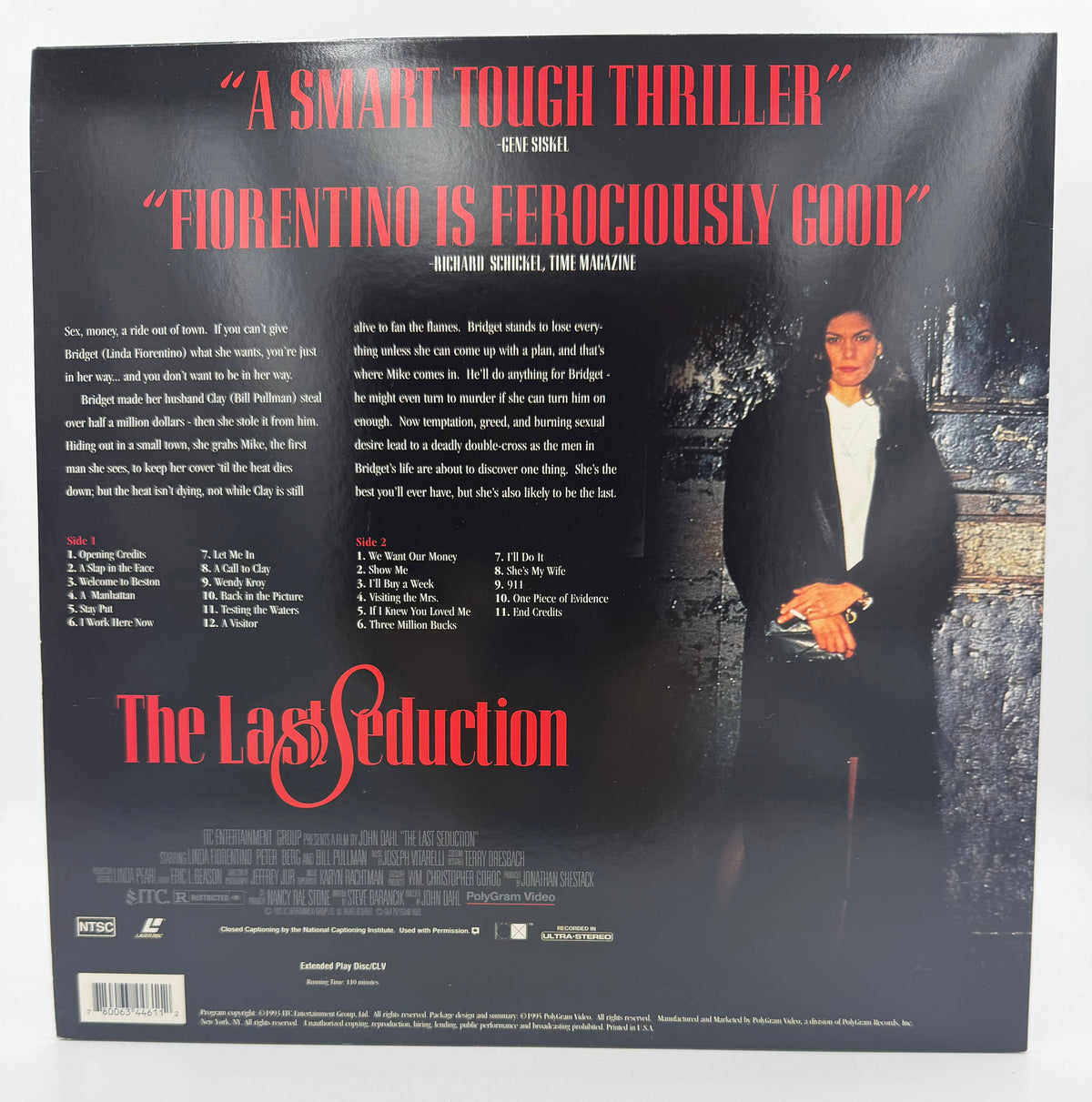The Last Seduction (1994 / 1995) – LaserDisc - EX