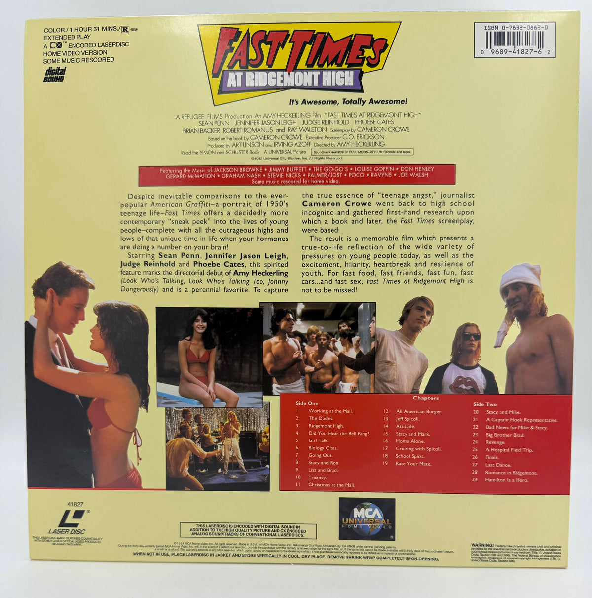 Fast Times at Ridgemont High (1994) – Digital LaserDisc - EX
