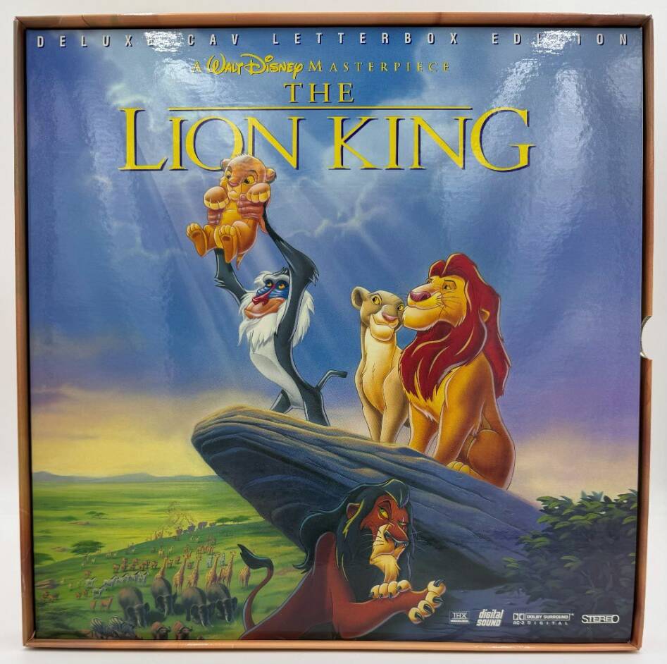The Lion King (1994 / 1995) Masterpiece Deluxe CAV Letterbox Edition Box Set – LaserDisc - EX