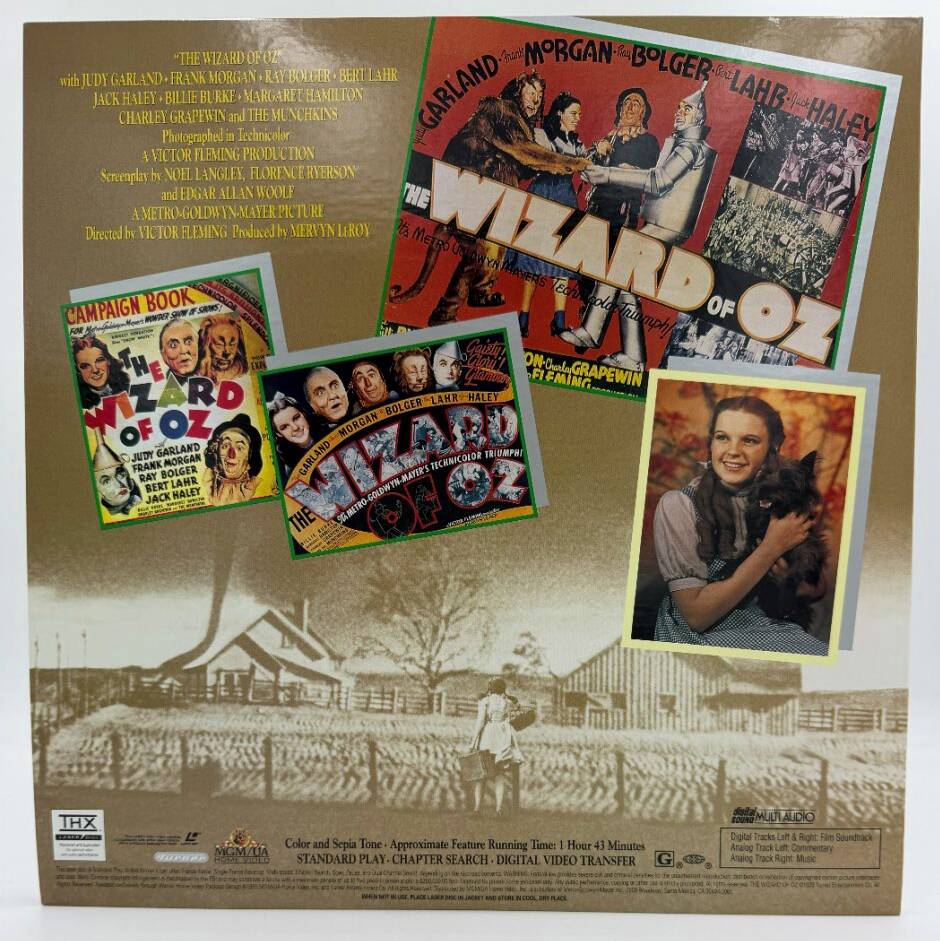 The Ultimate Oz: The Definitive Collector's Edition of "The Wizard of Oz" (1939 / 1993) CAV/CLV Special THX Edition Box Set – LaserDisc - VG+
