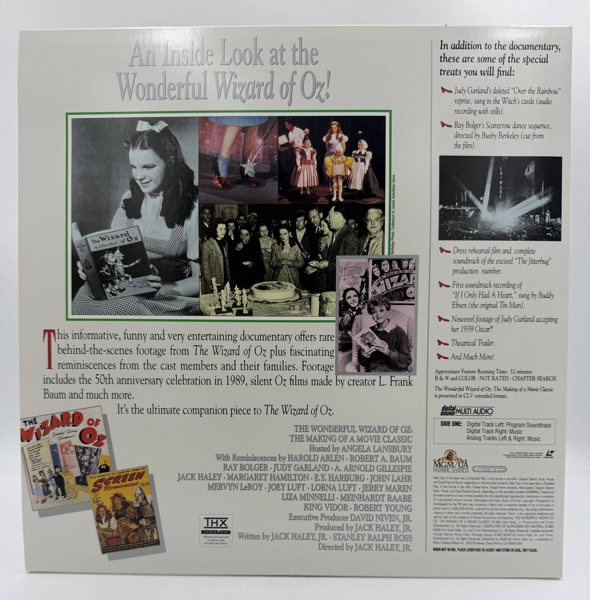 The Ultimate Oz: The Definitive Collector's Edition of "The Wizard of Oz" (1939 / 1993) CAV/CLV Special THX Edition Box Set – LaserDisc - VG+