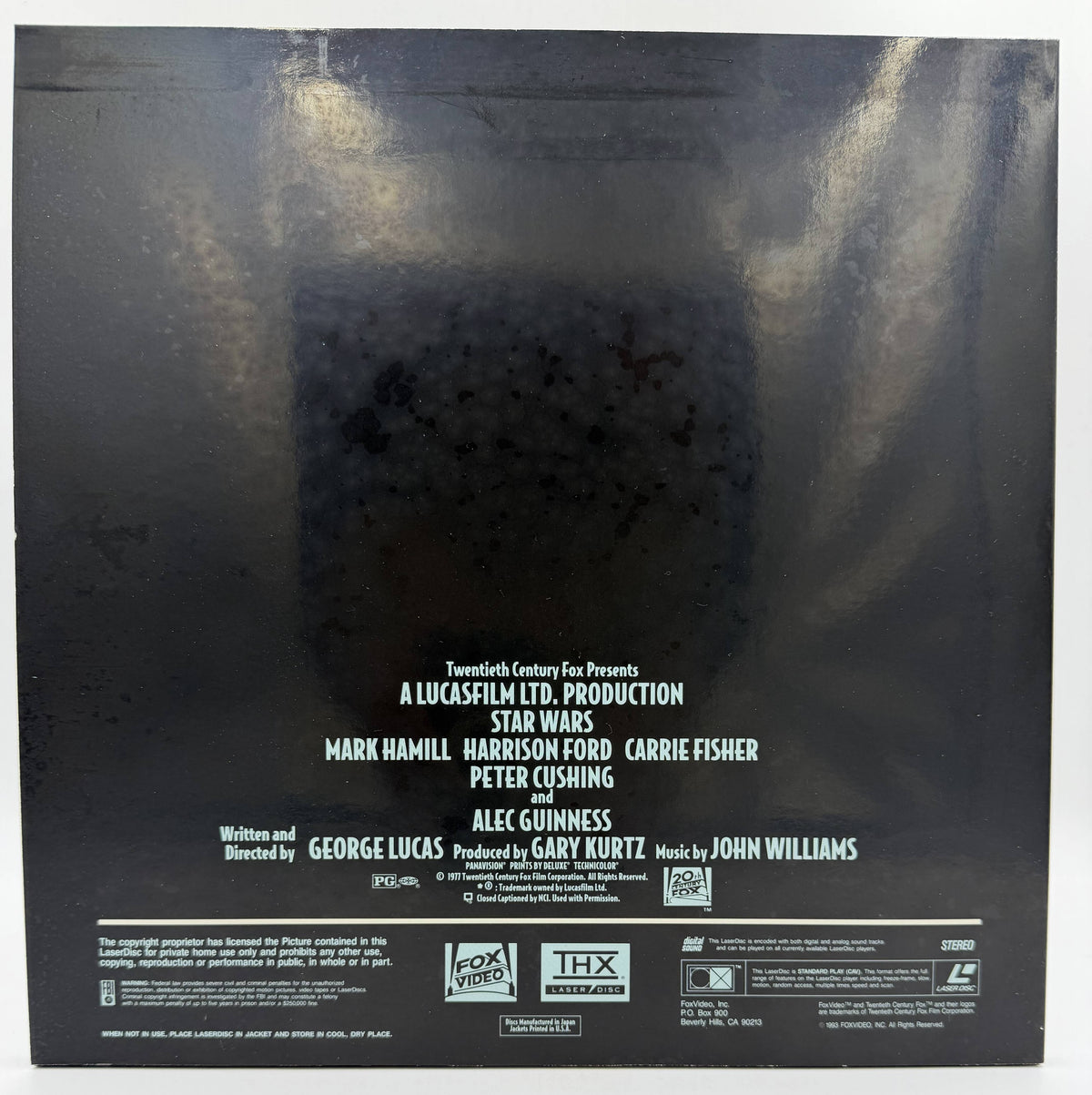 Star Wars Trilogy: The Definitive Collection (1977-1983 / 1993) Widescreen Collector's Edition CAV Box Set – LaserDisc - EX