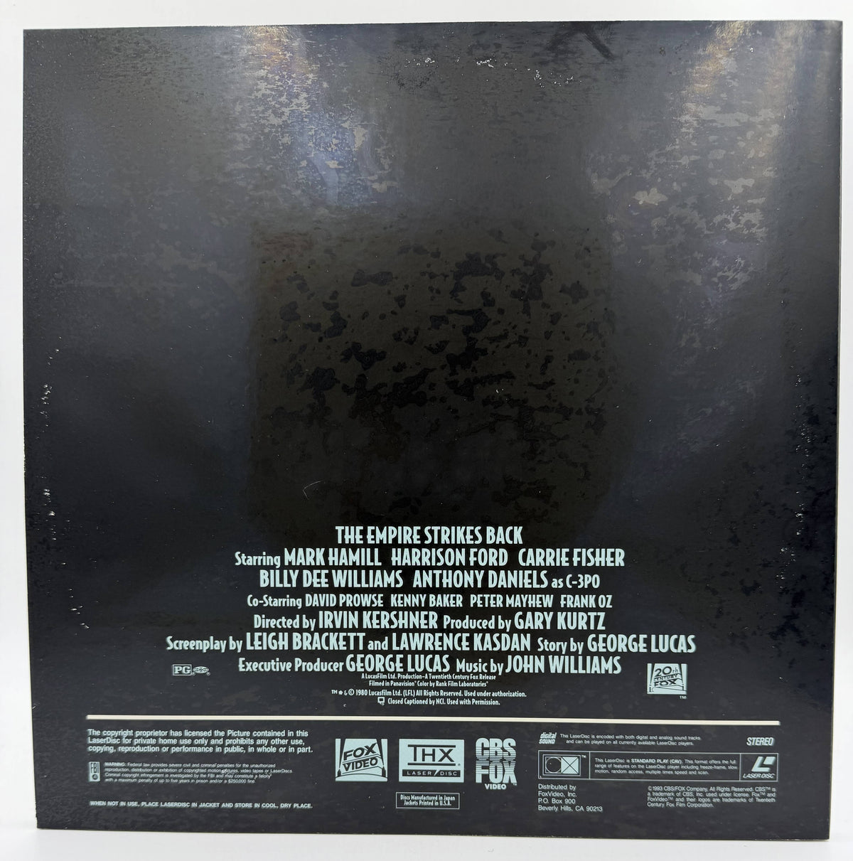 Star Wars Trilogy: The Definitive Collection (1977-1983 / 1993) Widescreen Collector's Edition CAV Box Set – LaserDisc - EX