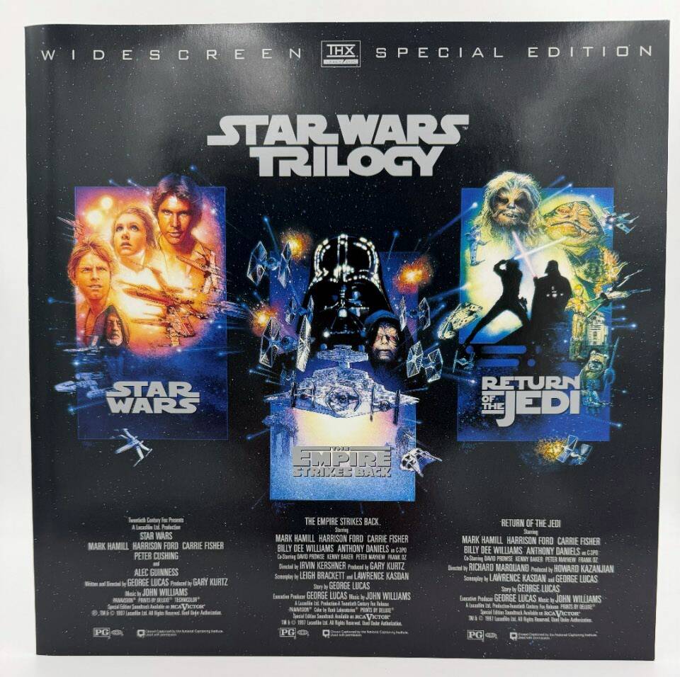 Star Wars Trilogy: Special Edition (1977-1983 / 1997) Widescreen Collector's Edition Box Set – LaserDisc - EX