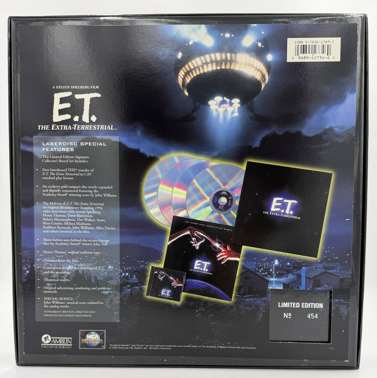 E.T. The Extra-Terrestrial (1982 / 1996) Limited Edition Signature Collector's Box Set – LaserDisc - EX