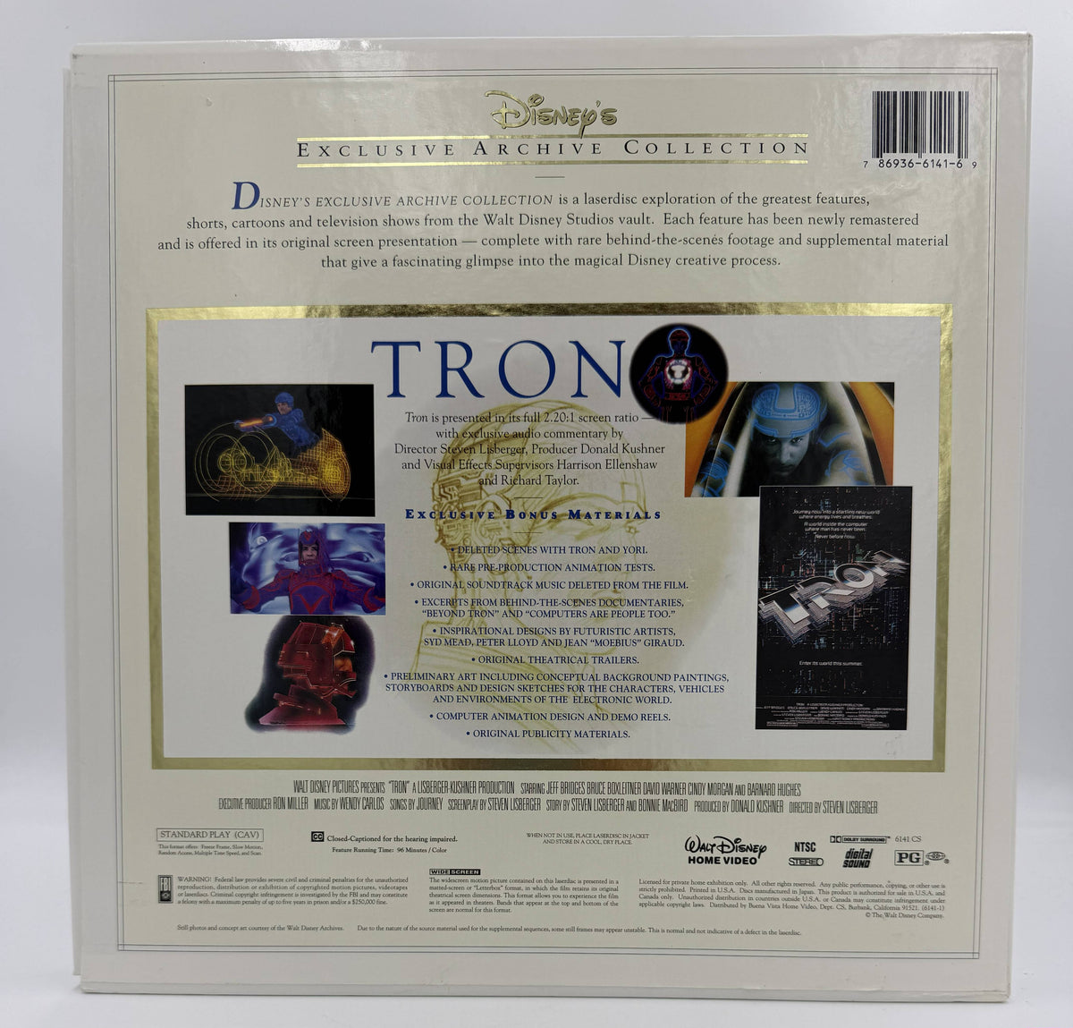 Tron (1982 / 1995) Disney's Exclusive Archive Collection CAV Widescreen Edition Box Set – LaserDisc - EX