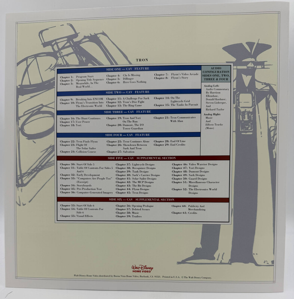 Tron (1982 / 1995) Disney's Exclusive Archive Collection CAV Widescreen Edition Box Set – LaserDisc - EX