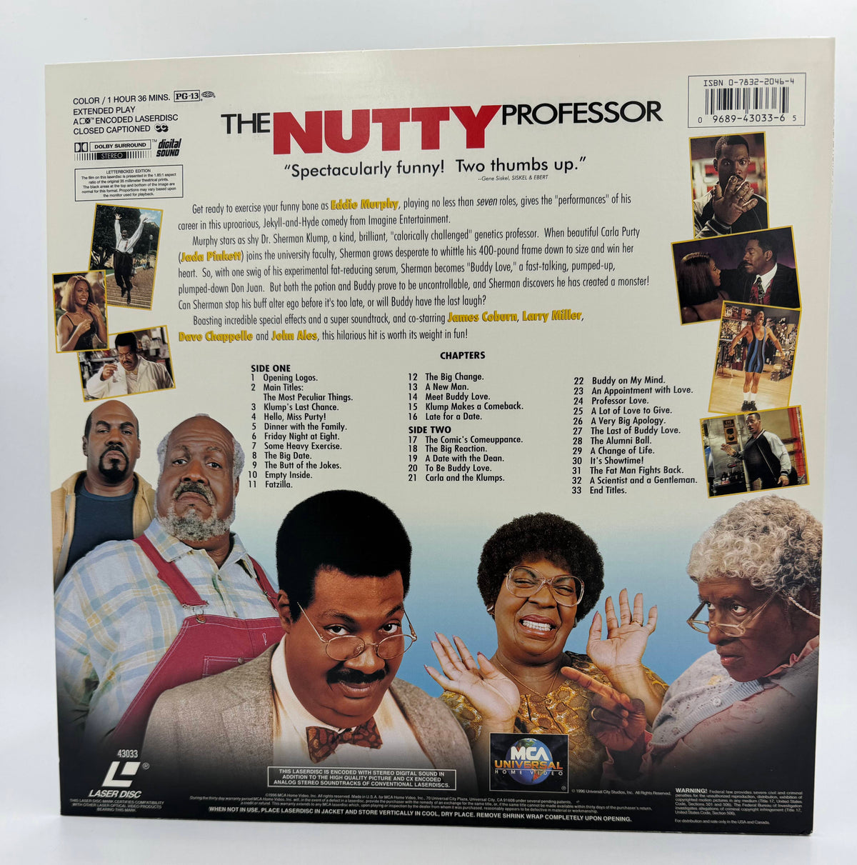 The Nutty Professor (1996 / 1996) Letterboxed Edition – LaserDisc - EX