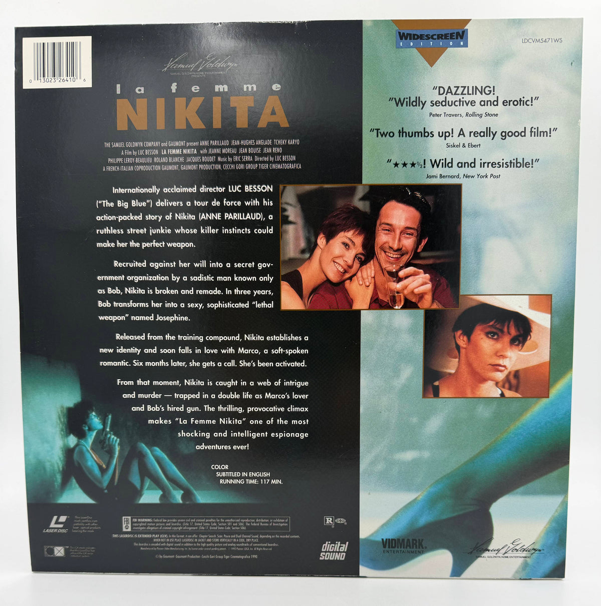 La Femme Nikita (1990 / 1991) Widescreen Edition – LaserDisc - EX